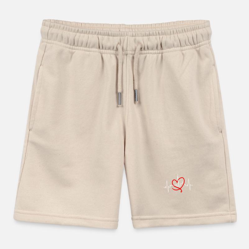 Dortmund Skyline Heartbeat Stadium Fan Dortmunder Kids Organic Sweat Shorts by Stanley/Stella