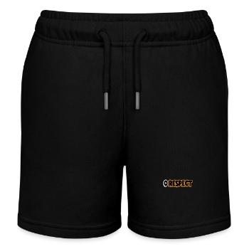 Null Respect Street Typography - Kids Organic Sweat Shorts by Stanley/Stella - black - Front