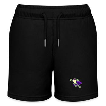 Frosch Superheld Umhang - Kinder Organic Joggingshorts Mini Bolter von Stanley/Stella - Schwarz - Vorne