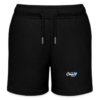 Oma 2023 Schwangerschaft verkünden - Kinder Organic Joggingshorts Mini Bolter von Stanley/Stella - Schwarz - Vorne