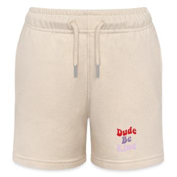 Dude Be Kind No Bullying - Short de jogging enfant bio Stanley/Stella - écru doux - Devant