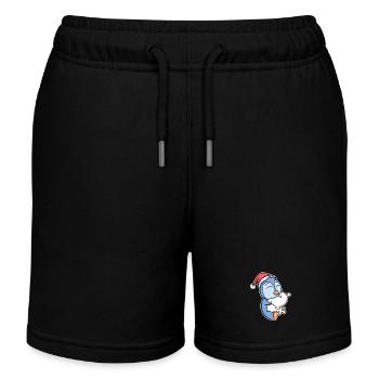 Pingouin Noël Sommeil Sommeil Sommeil - Short de jogging enfant bio Stanley/Stella - noir - Devant