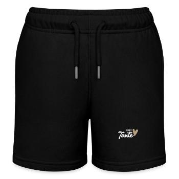 Tante werden - Tante Geschenk - Kinder Organic Joggingshorts Mini Bolter von Stanley/Stella - Schwarz - Vorne