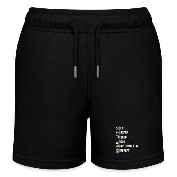 sondeln, Sondengänger, Kronkorken, Metallsuche - Kinder Organic Joggingshorts Mini Bolter von Stanley/Stella - Schwarz - Vorne