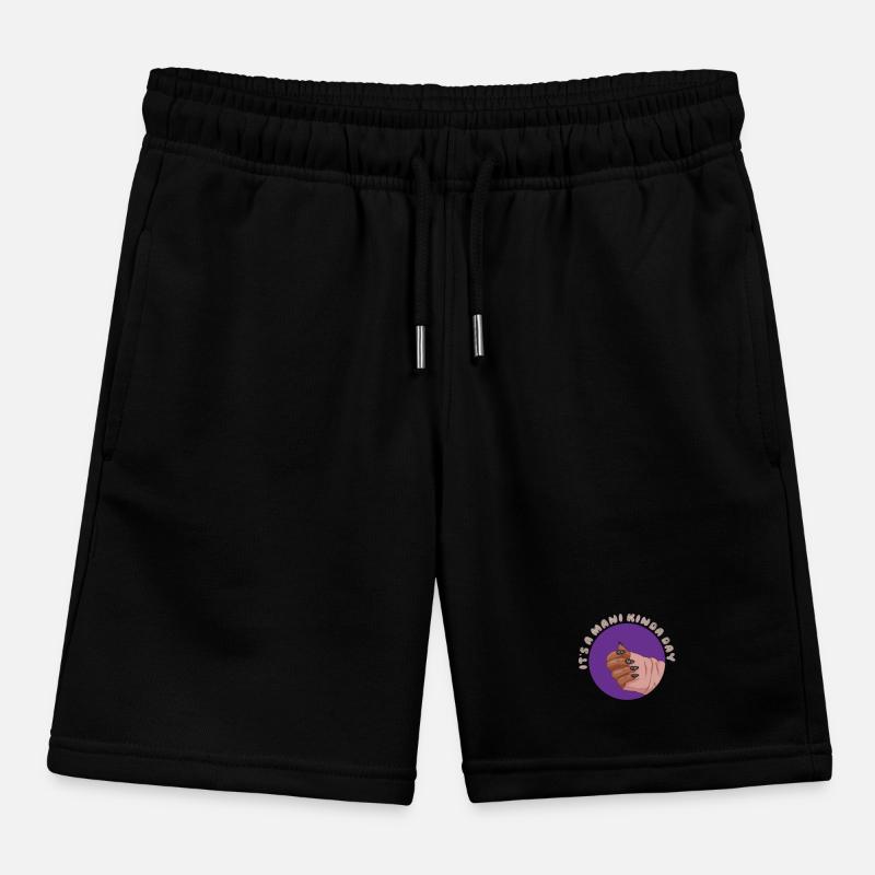 Es Ist Ein Mani Kinda Day Nageltechniker Kinder Organic Joggingshorts Mini Bolter von Stanley/Stella