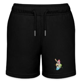 I will nail you nail nail artist manicurist - Kids Organic Sweat Shorts by Stanley/Stella - black - Front