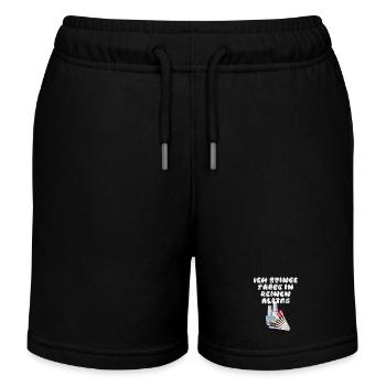 Ich Bringe Farbe In Deinen Alltag Nageldesignerin - Kinder Organic Joggingshorts Mini Bolter von Stanley/Stella - Schwarz - Vorne