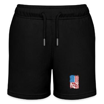 4. Juli Billard - Kinder Organic Joggingshorts Mini Bolter von Stanley/Stella - Schwarz - Vorne