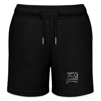 Je ne fais pas d’ongles Je conçois des rêves - Short de jogging enfant bio Stanley/Stella - noir - Devant
