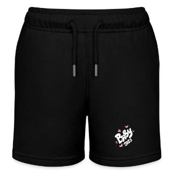 Baby 2023 - Geburt Schwanger 2023 Schwangerschaft - Kinder Organic Joggingshorts Mini Bolter von Stanley/Stella - Schwarz - Vorne
