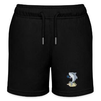 Raquette de tennis Hai - Short de jogging enfant bio Stanley/Stella - noir - Devant