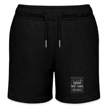 Dough What Bakes You Happy Baking - Kids Organic Sweat Shorts by Stanley/Stella - black - Front