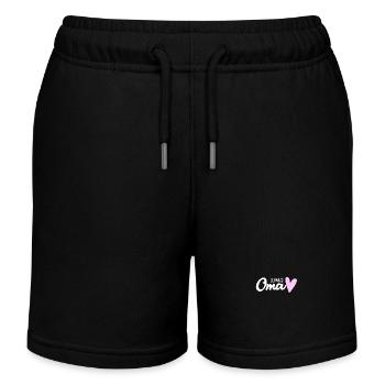 Oma - Oma werden - Schwangerschaft verkünden - Kinder Organic Joggingshorts Mini Bolter von Stanley/Stella - Schwarz - Vorne