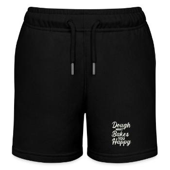 Dough What Bakes You Happy Bakery - Kids Organic Sweat Shorts by Stanley/Stella - black - Front