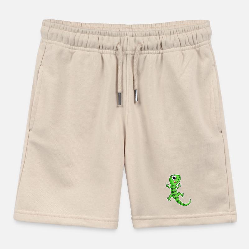 Gecko Lizard Kids Organic Sweat Shorts by Stanley/Stella