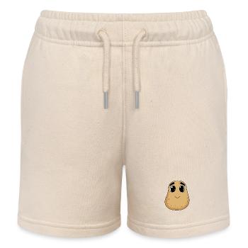 Motif de pomme de terre - Short de jogging enfant bio Stanley/Stella - écru doux - Devant