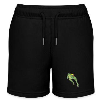 Frosch Wanderer Rucksack Wandern - Kinder Organic Joggingshorts Mini Bolter von Stanley/Stella - Schwarz - Vorne