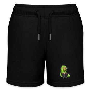 Cuisinière chenille cuisinière cuisinière de ramen - Short de jogging enfant bio Stanley/Stella - noir - Devant