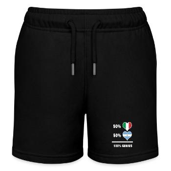 Drapeaux 100% géniaux de l’Argentine et de l’Italie - Short de jogging enfant bio Stanley/Stella - noir - Devant