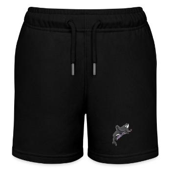Schwertwal Friseur Kamm - Kinder Organic Joggingshorts Mini Bolter von Stanley/Stella - Schwarz - Vorne
