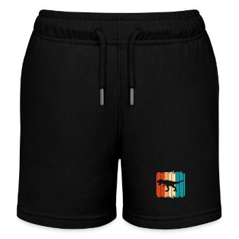 T-Rex - Kids Organic Sweat Shorts by Stanley/Stella - black - Front