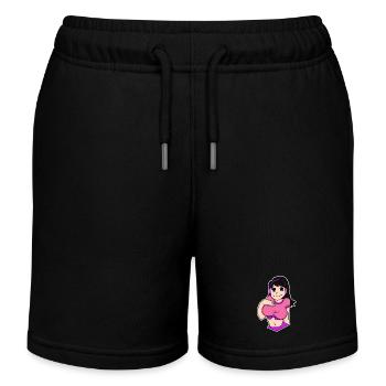 Anime - Short de jogging enfant bio Stanley/Stella - noir - Devant