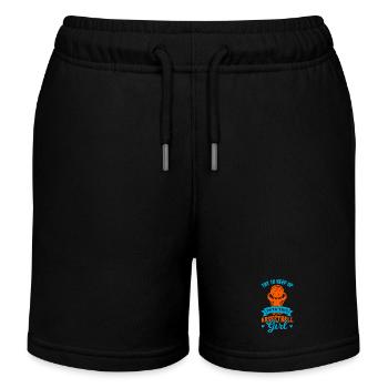 Basketballspielerin - Kinder Organic Joggingshorts Mini Bolter von Stanley/Stella - Schwarz - Vorne