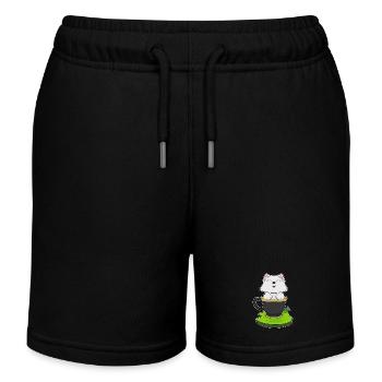 Coupe Cat - Short de jogging enfant bio Stanley/Stella - noir - Devant