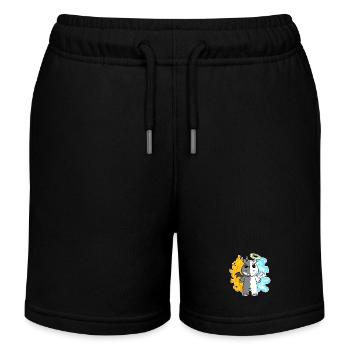 Hippo - Ange et Diable - Short de jogging enfant bio Stanley/Stella - noir - Devant