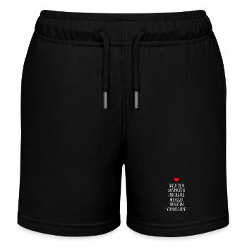 Nach Dem Auspacken Innerhalb Minuten Vernaschen - Kinder Organic Joggingshorts Mini Bolter von Stanley/Stella - Schwarz - Vorne