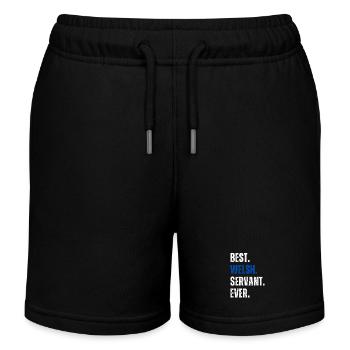 ! Meilleur serviteur gallois de tous les temps Lettrage - Short de jogging enfant bio Stanley/Stella - noir - Devant