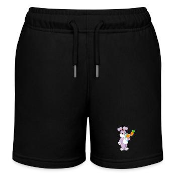 Bulles de savon Bunny - Short de jogging enfant bio Stanley/Stella - noir - Devant