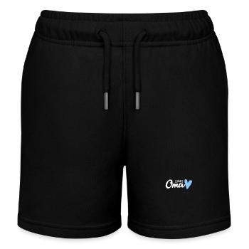 Oma Geschenk - Du wirst Oma - werdende Oma - Kinder Organic Joggingshorts Mini Bolter von Stanley/Stella - Schwarz - Vorne