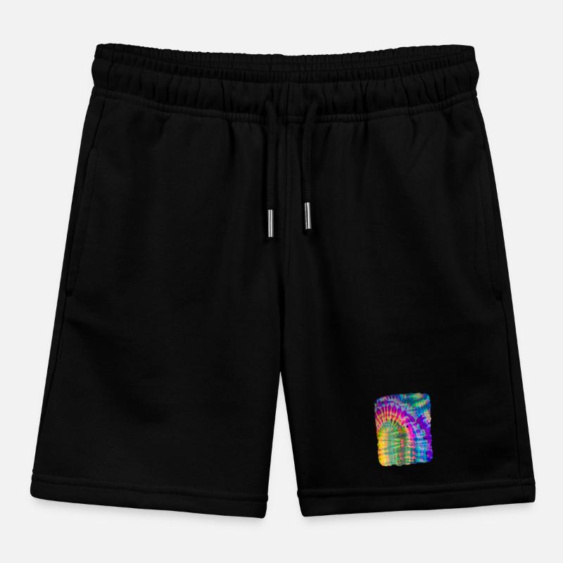 Tie Dye Batik Kids Organic Sweat Shorts by Stanley/Stella