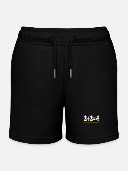 Das Logische - Kinder Organic Joggingshorts Mini Bolter von Stanley/Stella - Schwarz