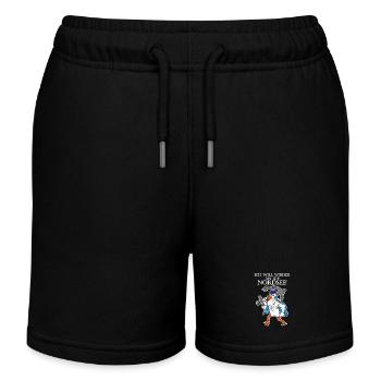 Nordsee Spruch - Kinder Organic Joggingshorts Mini Bolter von Stanley/Stella - Schwarz - Vorne