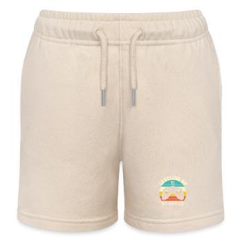 Level up to Big Brother - Kids Organic Sweat Shorts by Stanley/Stella - soft Ecru - Front