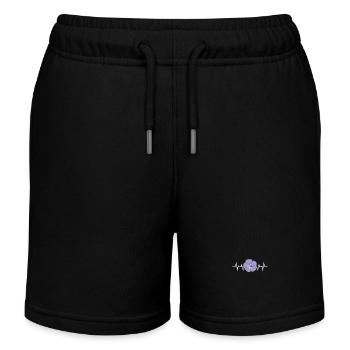 Pétale de fleur pourpre - Short de jogging enfant bio Stanley/Stella - noir - Devant