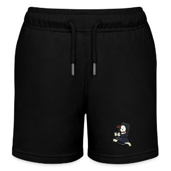 Jogging squelette sport de jogging - Short de jogging enfant bio Stanley/Stella - noir - Devant