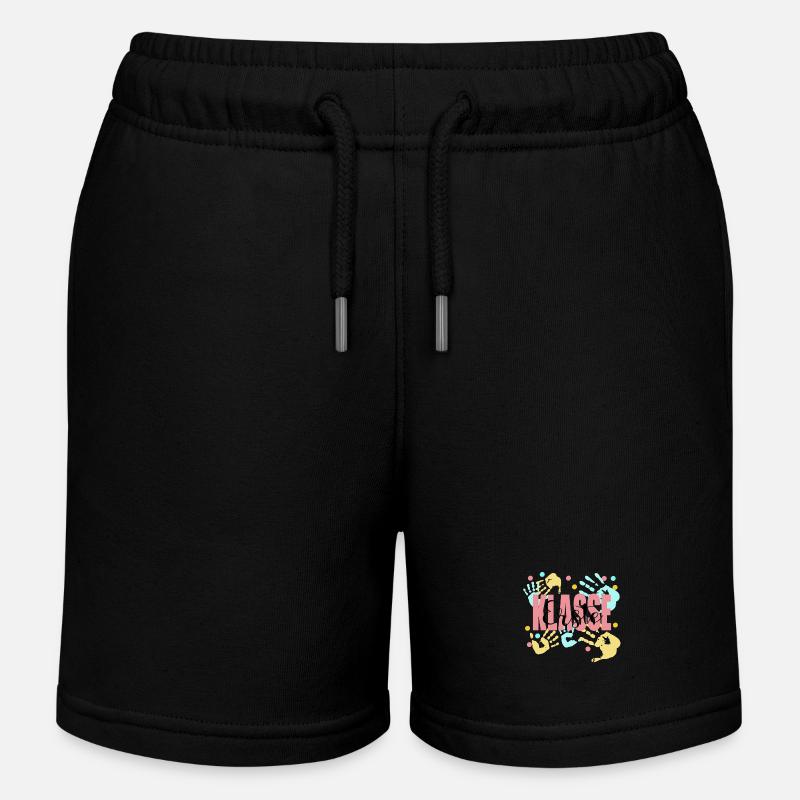 Mains de première classe - Short de jogging enfant bio Stanley/Stella - noir