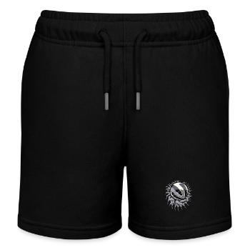 Volleyball Volleyballer Logo - Kinder Organic Joggingshorts Mini Bolter von Stanley/Stella - Schwarz - Vorne