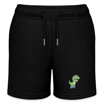 Patinage de dinosaures - Short de jogging enfant bio Stanley/Stella - noir - Devant
