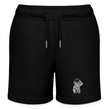 Koala Polizist Polizeimütze Polizei - Kinder Organic Joggingshorts Mini Bolter von Stanley/Stella - Schwarz - Vorne