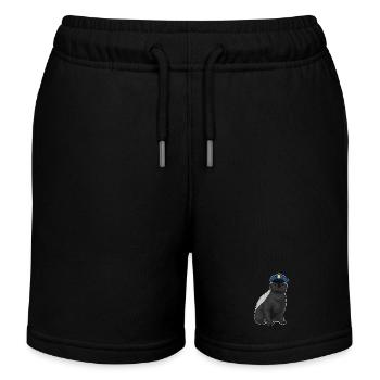 Dachs Polizist Polizeimütze Polizei - Kinder Organic Joggingshorts Mini Bolter von Stanley/Stella - Schwarz - Vorne