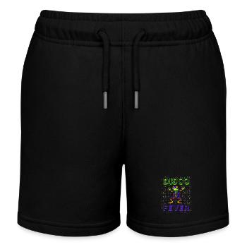Frog Disco Fever - Kinder Organic Joggingshorts Mini Bolter von Stanley/Stella - Schwarz - Vorne