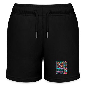 Sugar Man - Kids Organic Sweat Shorts by Stanley/Stella - black - Front