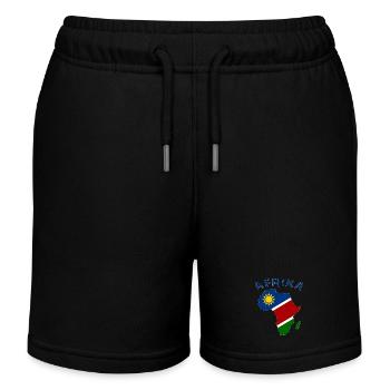 Namibia Landkarte Afrika - Kinder Organic Joggingshorts Mini Bolter von Stanley/Stella - Schwarz - Vorne
