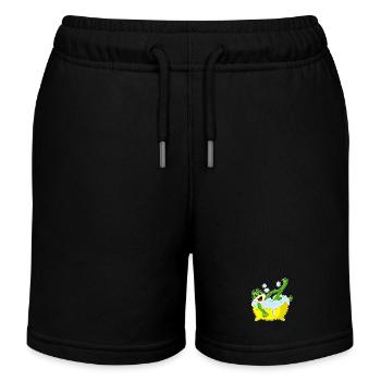 Baignoire de bain de grenouille - Short de jogging enfant bio Stanley/Stella - noir - Devant