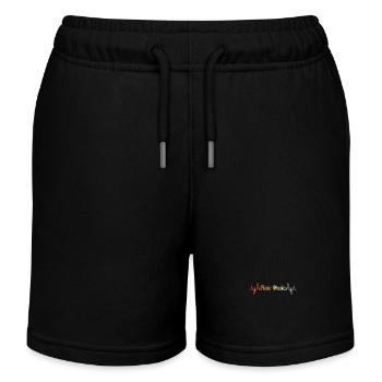 Vintage Flötenmusik Herzlinie - Kinder Organic Joggingshorts Mini Bolter von Stanley/Stella - Schwarz - Vorne
