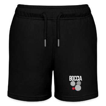 Vêtements de joueur de boccia avec balles de boccia Boccia - Short de jogging enfant bio Stanley/Stella - noir - Devant